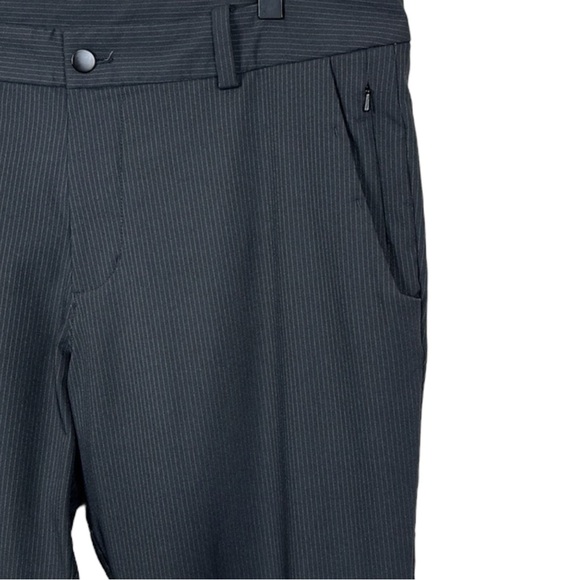 LULULEMON Men's Work to Play Pinstripe Black Pants Size 30” x 34” -- Older Style - Picture 8 of 11